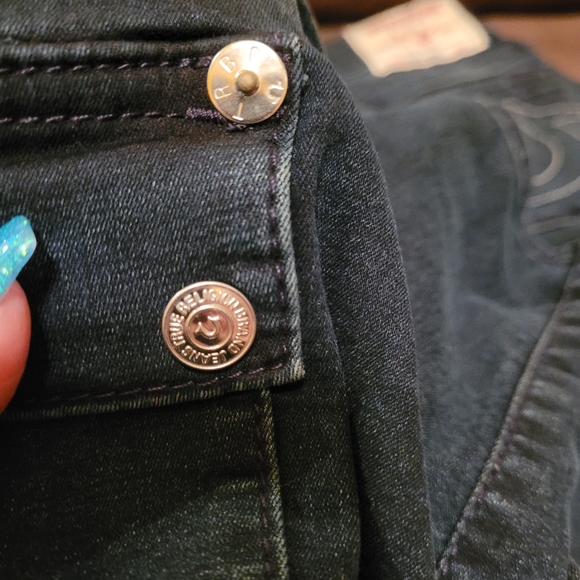 True Religion Md Rise Jennie Zip Ankle Skinny Jean - Picture 5 of 5